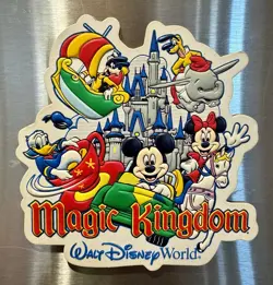 VTG Walt Disney World Magic Kingdom Dumbo Fridge Magnet Souvenir WDW Castle RARE - Image 4