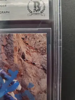 Beckett The Blue Ranger 63 Mighty Morphin Power Rangers Signed Card David Yost - Image 5