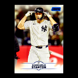 2025 Topps Stadium Club Giancarlo Stanton Blue Foil Hobby New York Yankees SP - Image 1