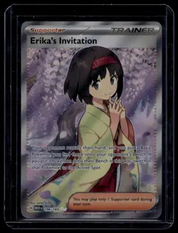 Erika's Invitation 196/165 Full Art Trainer Pokemon 151 - Image 2