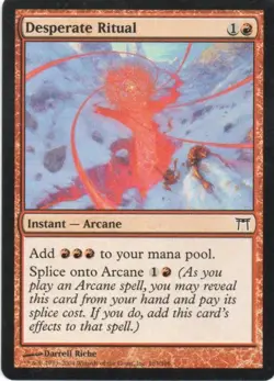 MTG: Champions of Kamigawa: Desperate Ritual: Lightly Played Condition - Image 1