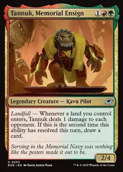 Tannuk, Memorial Ensign - Foil EOE NM MTG - Image 1