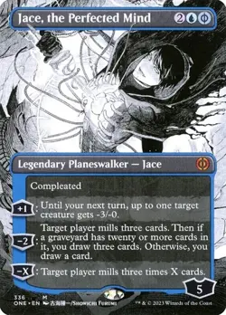 Jace, the Perfected Mind - Foil Extended Art Showcase ONE NM MTG - Image 1