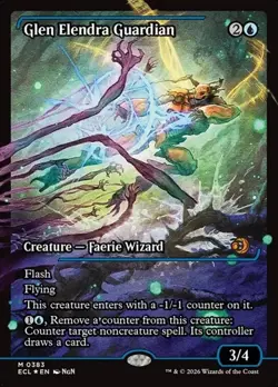 Glen Elendra Guardian (#383) - Foil Showcase ECL NM MTG - Image 1