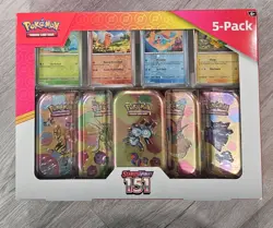 Pokemon Scarlet Violet 151 Mini Tins 5 Pack, Sealed, Costco - Image 1