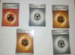 Lot Of 9 Pokemon Miscut Error Energy Cards - Image 2