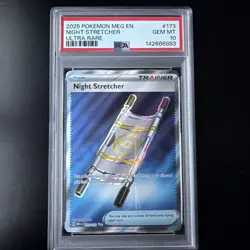 2025 POKEMON MEG EN-MEGA EVOLUTION ULTRA RARE #173 NIGHT STRETCHER PSA 10 - Image 1