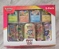 Pokemon Scarlet Violet 151 Mini Tins 5 Pack, Sealed, Costco - Image 1
