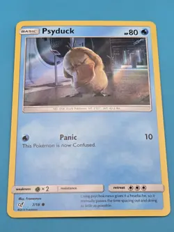 Pokemon Psyduck 7/18 Detective Pikachu Holo Common - LP - Image 1