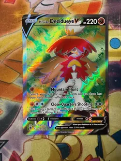 POKEMON HISUIAN DECIDUEYE V 173/189 FULL ART ASTRAL RADIANCE NEAR MINT - Image 1