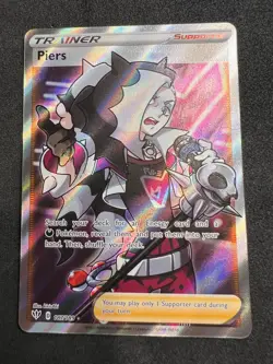 Piers 187/189 Rare Ultra Darkness Ablaze Pokemon Holo 2020 - Image 1