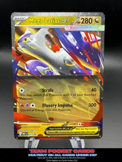 Mega Latias Ex MEP011, Black Star Promo, Pokemon, NM - Image 1