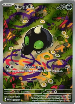Pokemon TCG Shroodle Illustration Rare ME01: Mega Evolution 149/132 NM - Image 1