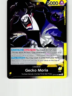 Gecko Moria - OP14-080 OP14-080 Leader The Azure Sea's Seven One Piece LP - Image 1