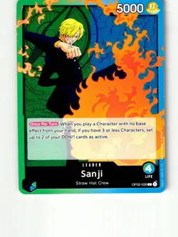 Sanji OP02-026 Leader Paramount War One Piece Lightly Played - Image 1