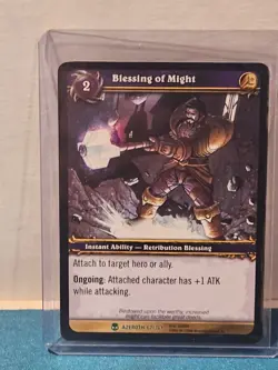 2006 World of Warcraft TCG: Heroes of Azeroth Blessing of Might #62 - Image 1
