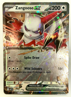 Pokemon Card Zangoose Ex 167/217 Ascended Heroes Double Rare NM - Image 1