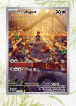 Sandygast 214/193 Illustration Rare Paldea Evolved Pokemon Card NM - Image 1