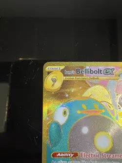 Pokemon TCG Ionos Bellibolt EX 188/159 Journey Together Gold Secret Rare Card NM - Image 2