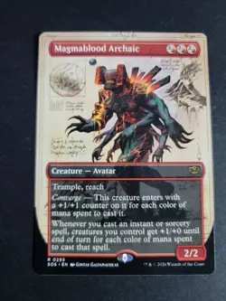 Magmablood Archaic (Borderless) Rare MTG Secrets of Strixhaven - Image 1