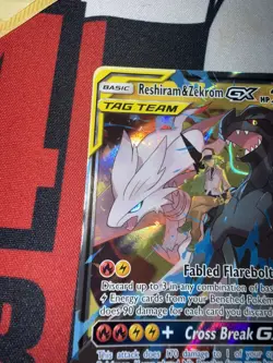 Reshiram and Zekrom GX - 157/236 - Ultra Rare - Cosmic Eclipse - Pokemon - NM/M - Image 2