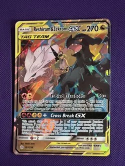 Reshiram and Zekrom GX - 157/236 - Ultra Rare - Cosmic Eclipse - Pokemon - NM/M - Image 1