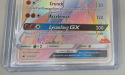 Lycanroc GX 155/147 Burning Shadows Rainbow Secret Rare Pokemon Card 2017 - Image 5