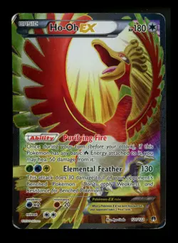 #2 Ho-Oh EX 121/122 XY Breakpoint 2016 Full Art Holo Rare Pokemon Card TCG - Image 1