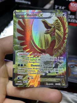 #2 Ho-Oh EX 121/122 XY Breakpoint 2016 Full Art Holo Rare Pokemon Card TCG - Image 3
