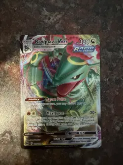Pokemon TCG Rayquaza VMAX Crown Zenith Holo Ultra Rare Card 101/159 - Image 1