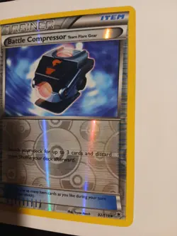 Battle Compressor Rev Holo XY Phantom Forces Pokemon LP Reverse 92/119 - Image 3