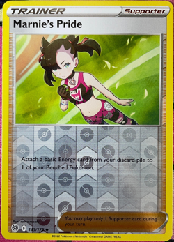 Marnie's Pride Reverse Holo - 145/172 - Brilliant Stars Pokemon 2022 - Image 1