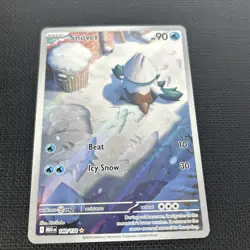 Snover 140/132 Pokemon TCG Mega Evolution Illustration Rare NM - Image 1