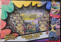 Pokemon TCG Ascended Heroes Mega Lucario Premium Poster Collection Box Sealed - Image 1