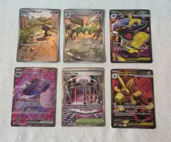 Pokemon TCG Phantasmal Flames Lot of 6 FA, ex, & IR NM+ English 2025 (M) - Image 1