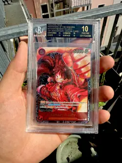 One Piece TCG Monkey D. Luffy ST01-012 ENG BGS 10 Black Label - Image 3