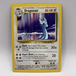 NM! Dragonair 4TH PRINT 1999-2000 Base Set 18/102 Rare Vintage WOTC Pokemon Card - Image 1