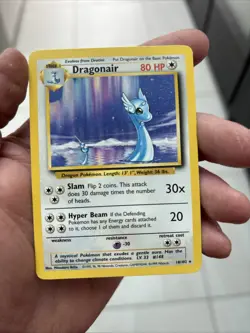 1999 Vintage Pokemon Dragonair 18/102 NM Condition Rare - Image 1