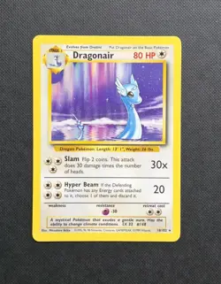 VINTAGE Pokemon TCG Dragonair 18/102 Rare - Base Set - NM- 1999 WotC - Image 1