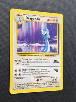 VINTAGE Pokemon TCG Dragonair 18/102 Rare - Base Set - NM- 1999 WotC - Image 3