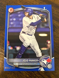 Jojo Parker -2025 Bowman Draft 1st - Blue Border /150 - #BD-8 - Blue Jays - Image 1