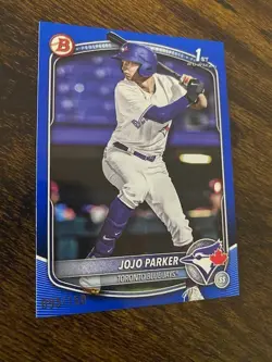 Jojo Parker -2025 Bowman Draft 1st - Blue Border /150 - #BD-8 - Blue Jays - Image 3