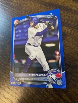 Jojo Parker -2025 Bowman Draft 1st - Blue Border /150 - #BD-8 - Blue Jays - Image 4