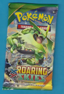 Pokemon "Roaring Skies" 10-Card Sealed Booster Pack (Rayquaza) X1 - Image 1