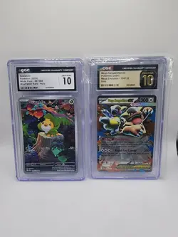 Pokemon White Flare Sewaddle/Mega Kangaskhan Mega Evolutions Gem MT 2 Card Lot - Image 1