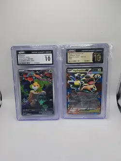 Pokemon White Flare Sewaddle/Mega Kangaskhan Mega Evolutions Gem MT 2 Card Lot - Image 2