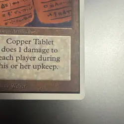 MTG Copper Tablet Unlimited Magic the Gathering NM Near Mint - Image 4
