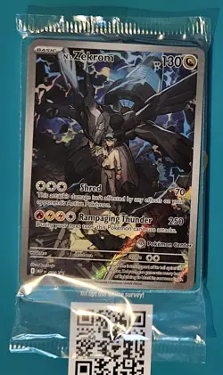 N's Zekrom Pokemon Center Stamp SEALED 031 Ascended Heroes Promo Pokemon TCG - Image 1