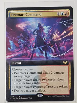 Mtg - Prismari Command (Extended Art) - Strixhaven (STX) - Rare - #348 - LP - Image 1