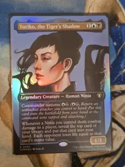 Yuriko, the Tiger's Shadow Foil Borderless Commander Masters NM MTG - Image 1